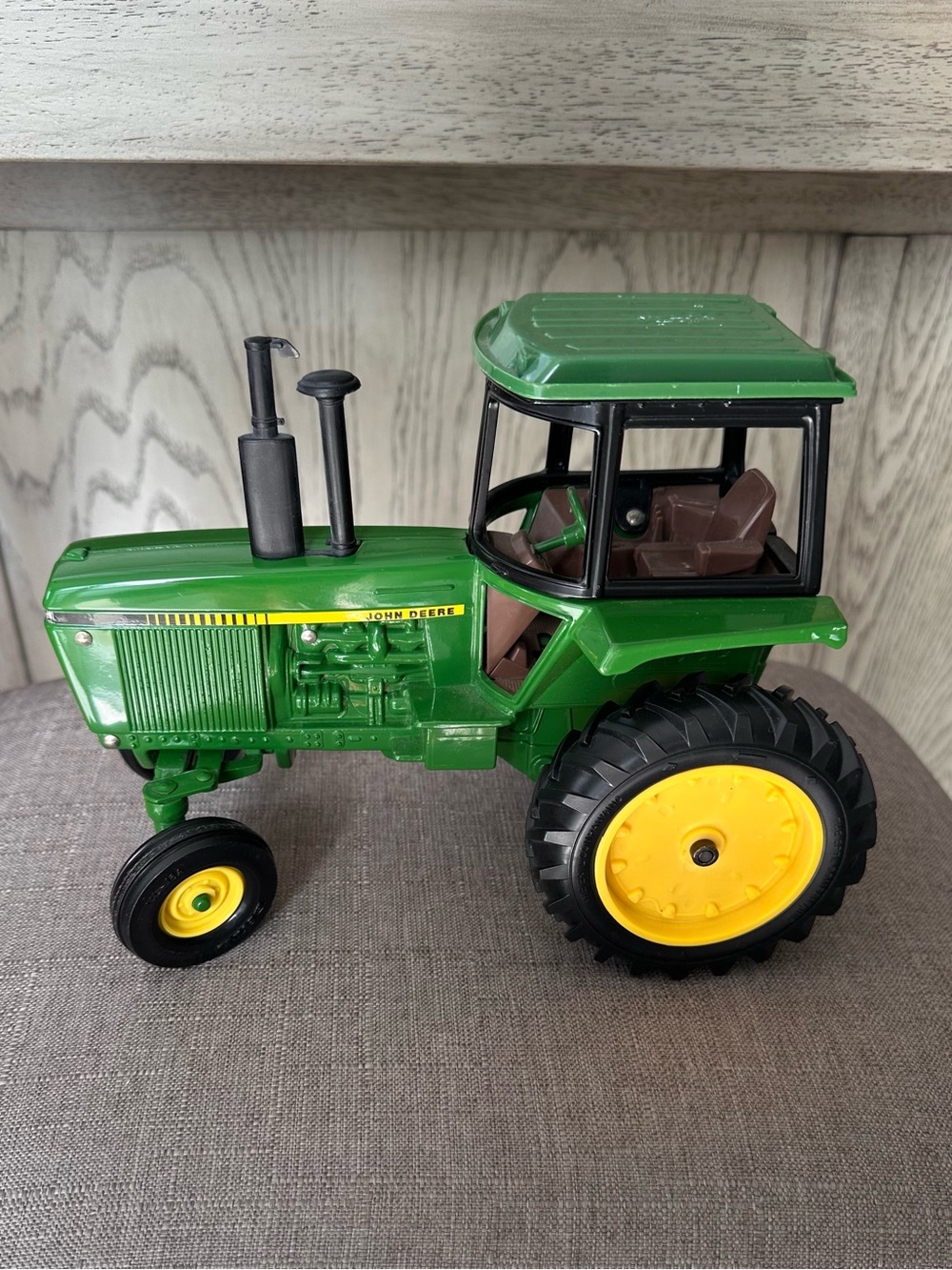 John Deere Green and Yellow Metal Tractor